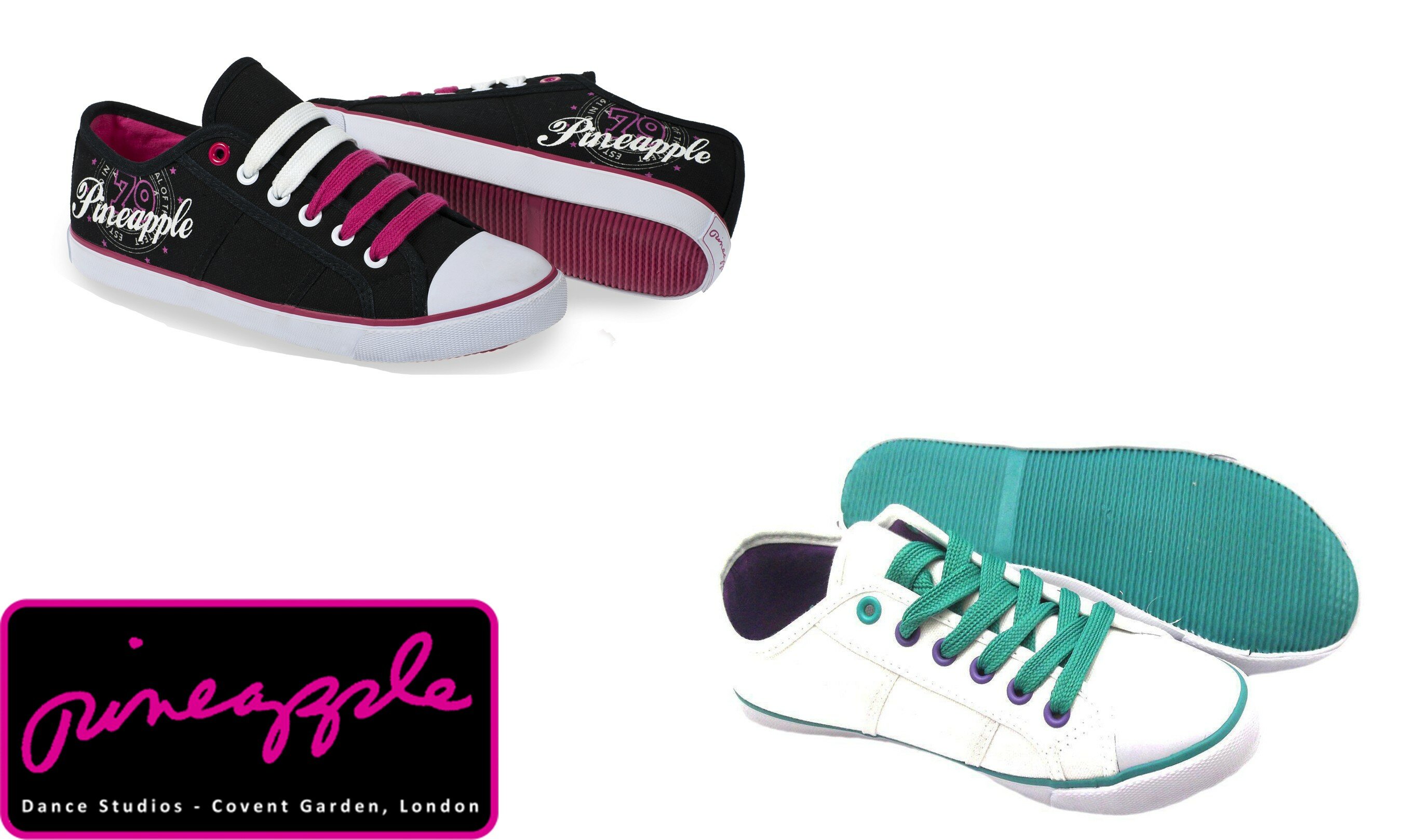 New Womens Ladies Canvas Pineapple Dance Casual Low Top Pump Shoes SIze 3-8