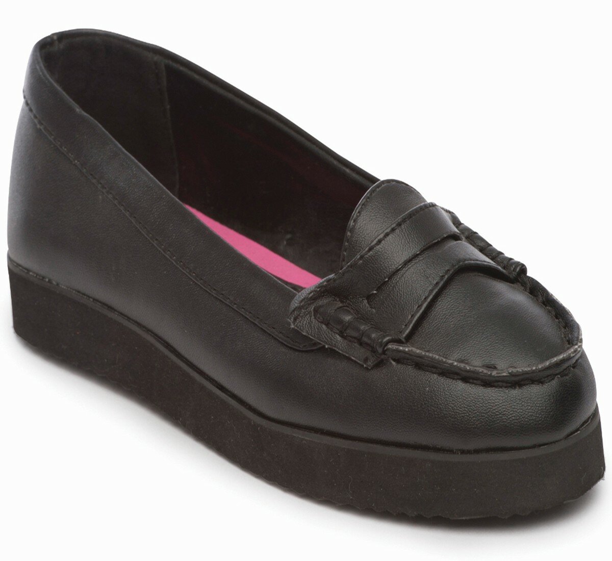 Girls Black School Shoes Slip On Formal Dress Casual BACK TO SCHOOL SHOES Size