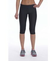 Ladies Fitness Running Leggings Gym Exercise Black Capri Sports Pants 3/4 Size