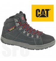 Mens Caterpillar Brode Hi Safety Trainers CAT Leather Lace Up Work Boots Shoes 