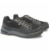 New Mens CAT Casual Lace Up Caterpillar Black Walking Hiking Trainer Shoe