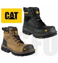 Mens Caterpillar Gravel S3 Steel Toe Cap Safety Boots CAT Heavy Duty Work Boot