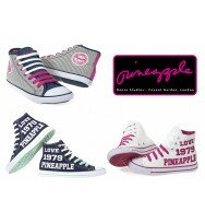 NEW LADIES PINEAPPLE CASUAL DANCE FASHION TRAINERS HI TOP BOOT PUMPS SIZE 3-8