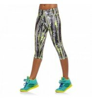 Ladies Fitness Running Leggings Gym Exercise Yoga Print Capri Sports Pants Size 8-18