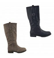 New Womens Ladies Knee High Desert Winter Biker Boot Casual Boot Size 3-8UK
