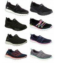 New Womens Ladies Skechers Synergy Go Walk Memory Foam Slip On Trainers Work Walking Shoes