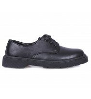 Boys School Shoes Kids Lace Up Smart Dress Formal Wedding Black Back To School Oxford Shoe