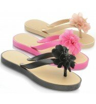 New Womens Ladies Flip Flops Womens Flower Toe Post Sandals Summer Beach Shoes Size 3-8 UK