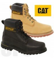 Mens Caterpillar Holton SOFT TOE Safety Boots CAT 6" Work Casual Boots Size 6-13