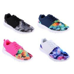 New Mens Womens Unisex Running Casual Lace Up Lightweight Roshe Multi Colour Trainer