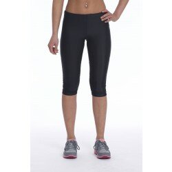 Ladies Fitness Running Leggings Gym Exercise Black Capri Sports Pants 3/4 Size