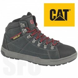 Caterpillar Brode Mens Hi Safety Trainers CAT Leather Lace Up Work Boots Shoes 