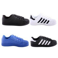 New Mens Casual Low Top Super Star Style Lace Up Trainer Pumps Shoe