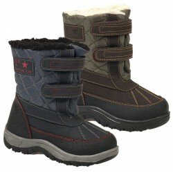 KIDS FUR SNOW BOOTS MOON MUCKER WINTER WELLINGTONS BOYS GIRLS THERMAL BOOT SIZE