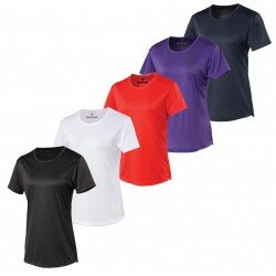 Womens Ladies Tee T Shirt Running Training Breathable Gym Fitness Sports Top Size 8-16 UK