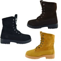 New Ladies Womens Ankle Winter Fur Casual Hiking Walking Boot Size 2-8