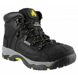 Mens Amblers Waterproof Leather Safety Work Boots Ankle Steel Toe 