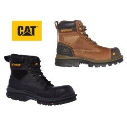 Mens Caterpillar Gravel Steel Toe Cap Safety Boots CAT Heavy Duty Work Boot