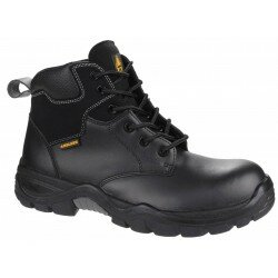 Unisex Mens Amblers Leather Composite Toe Safety Work Boots Womens Ankle Midsole Shoe