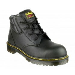 Unisex Mens Dr Marten Leather Safety Work Ankle Boots Womens Steel Toe Lace Up 