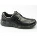 New Mens Hush Puppies Black Velcro Grounds Casual Clark Comfort Wide Fit Shoe